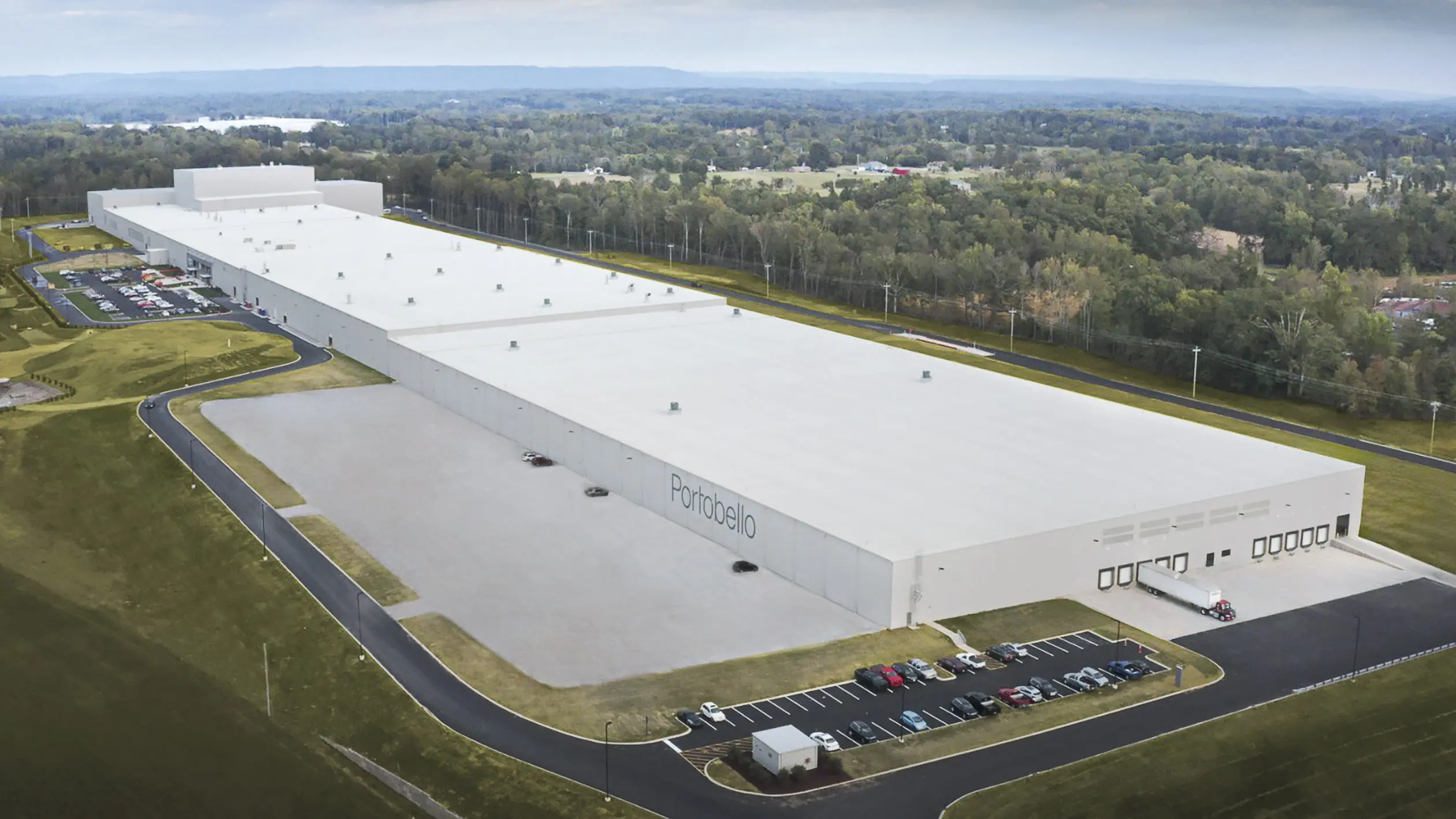 Portobello America distribution center – aerial view
