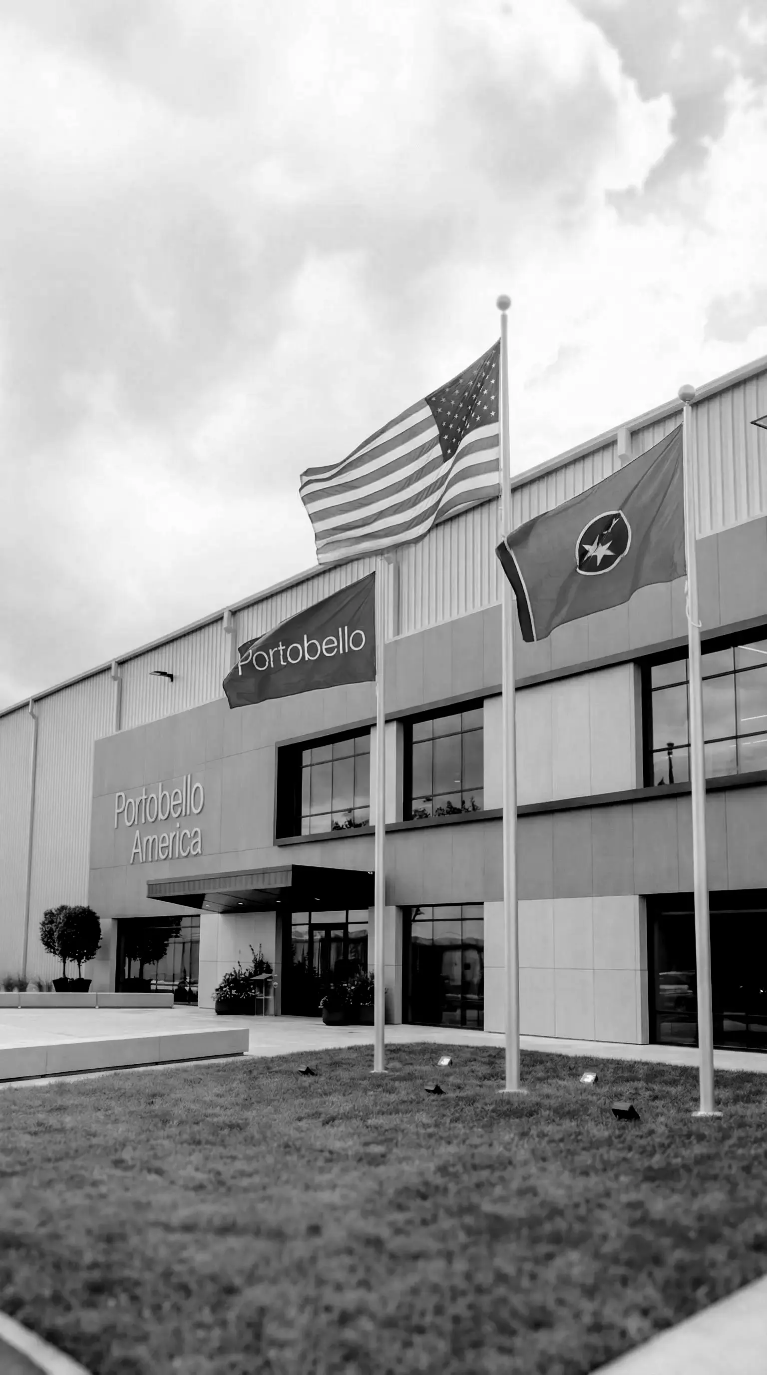 Portobello America headquarters facade – exterior building with porcelain tile cladding